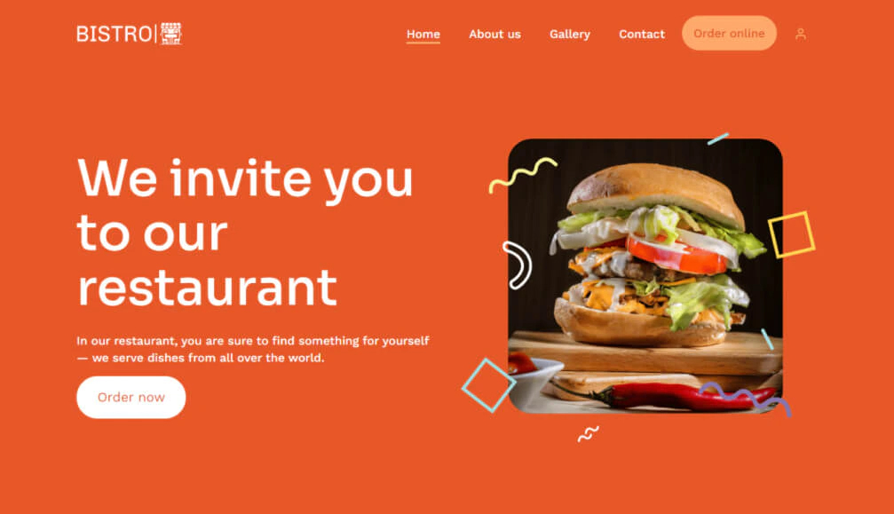 1- digital menus for restaurants: example