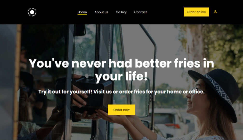 Fast food website template-3