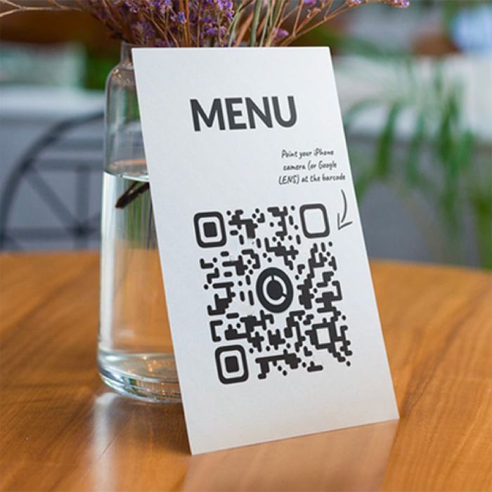 Menu engineering with qr code option