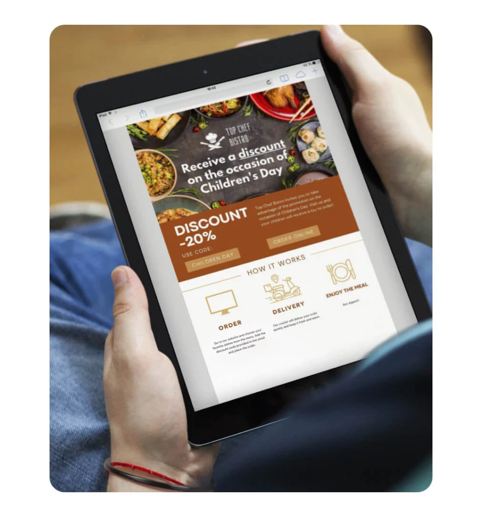 restaurant marketing tools and software - sms and email marketing software for restaurants - example photo